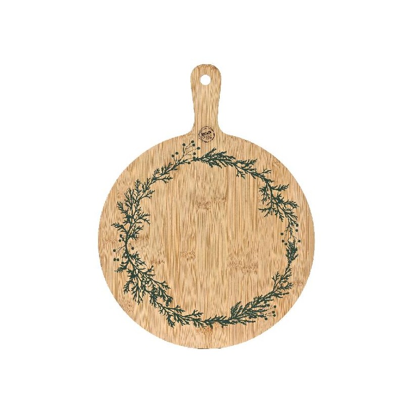 TAGLIERE LEGNO DECORO VISCHIO d.32cm [9010623-00.jpg]