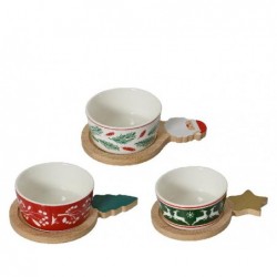 SET 3 CIOTOLE CERAMICA+PIATTINO LEGNO [9010624-00.jpg]