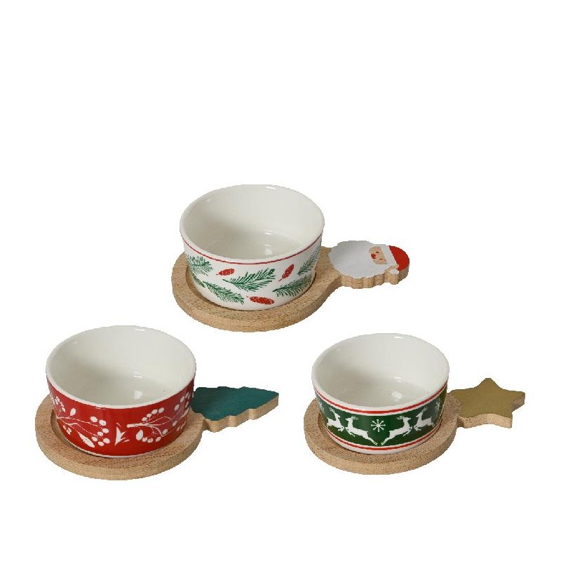 SET 3 CIOTOLE CERAMICA+PIATTINO LEGNO [9010624-00.jpg]