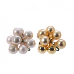 GRAPPOLO 10 SFERE VETRO ORO/AVORIO FINITURA LUCIDO/OPACO [9010626-00.jpg]