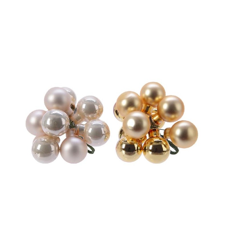 GRAPPOLO 10 SFERE VETRO ORO/AVORIO FINITURA LUCIDO/OPACO [9010626-00.jpg]