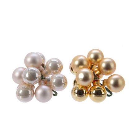 GRAPPOLO 10 SFERE VETRO ORO/AVORIO FINITURA LUCIDO/OPACO [9010626-00.jpg]