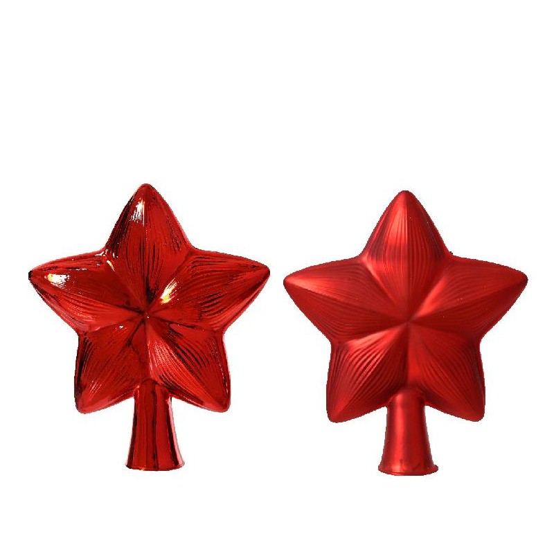 ---PUNTALE STELLA VETRO ROSSO LUC/OPACO cm15 LARGHEZZA x 17cm ALTEZZA [9011905-00.jpg]