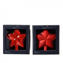 ---PUNTALE STELLA VETRO ROSSO LUC/OPACO cm15 LARGHEZZA x 17cm ALTEZZA [9011905-10.jpg]