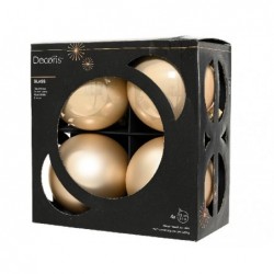 BOX 4 SFERE VETRO AVORIO d.10cm LUC/MATT [9015014-10.jpg]