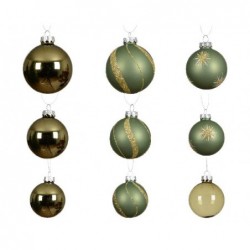 BOX 20 SFERE VETRO SALVIA d.5/6/7cm Ass. TRASPARENTE,GLITTER,LUCIDO,OPACO [9015034-00.jpg]