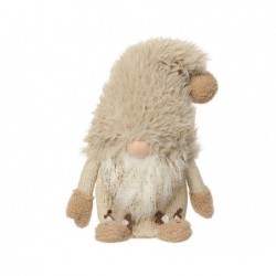 GNOMO AVORIO CAPPELLO PELLICCIA h45cm [9015098-00.jpg]