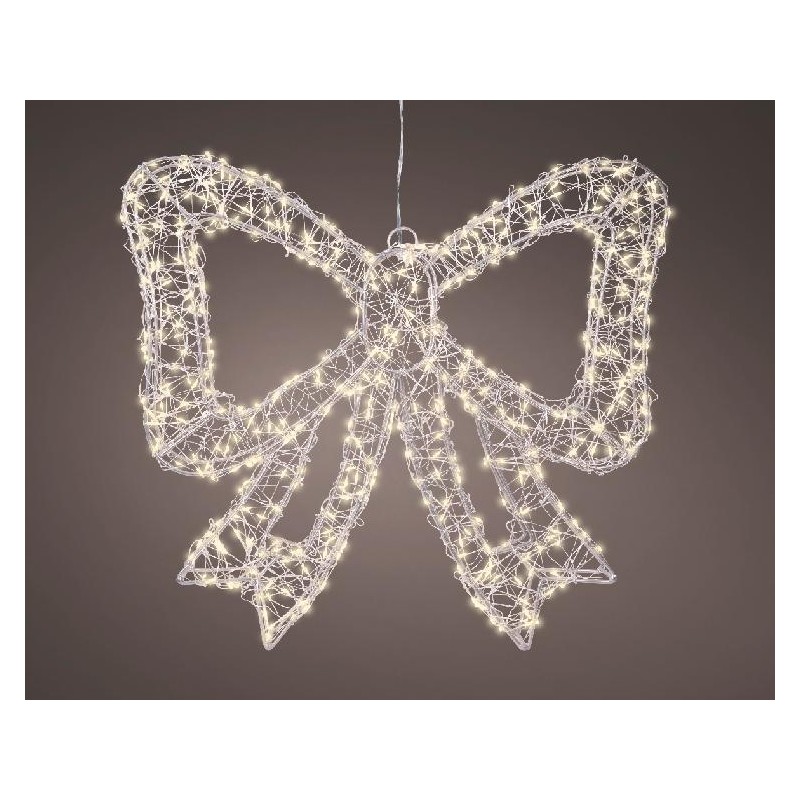 FIOCCO REGALO 500 LED CALDO cm.38x34h INTERNO/ESTERNO ALIMENTAZIONE CORRENTE [9015357-00.jpg]