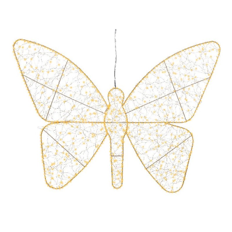 FARFALLA 700 LED CALDO cm.98x77h INTERNO/STERNO,ALIMENTAZIONE CORRENTE [9015359-00.jpg]