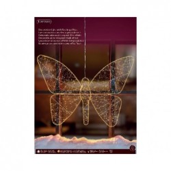 FARFALLA 700 LED CALDO cm.98x77h INTERNO/STERNO,ALIMENTAZIONE CORRENTE [9015359-10.jpg]