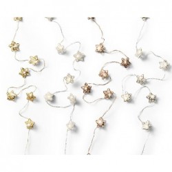 FILO 20 LAMPADINE LED INTERNO 190cm RIVESTITO FORMA DI STELLINA 4col.Ass. [9901009-10.jpg]