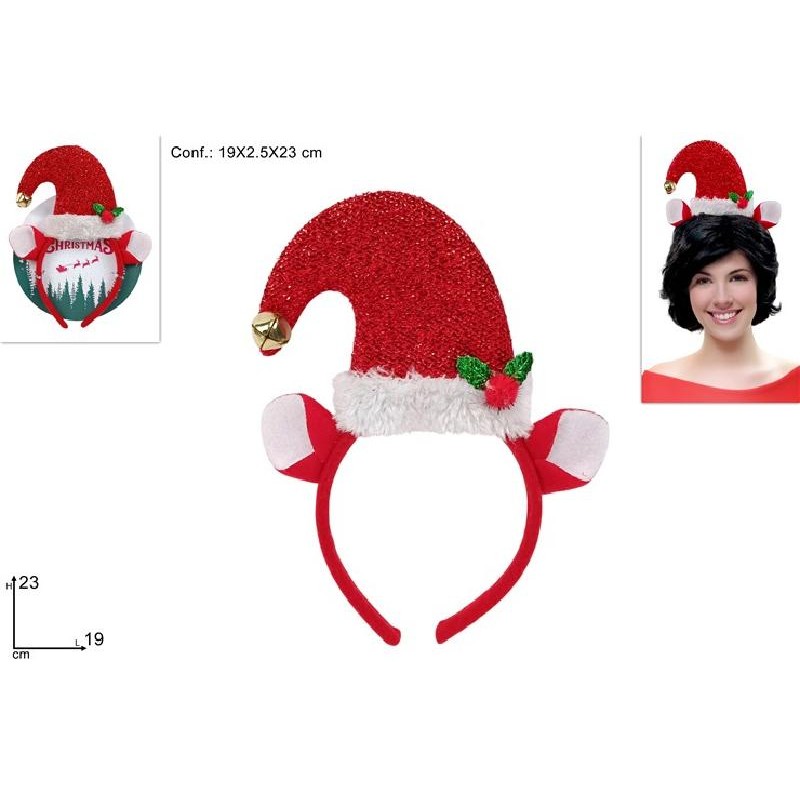 CERCHIETTO CON CAPPELLO BABBO NATALE [9015421-00.jpg]