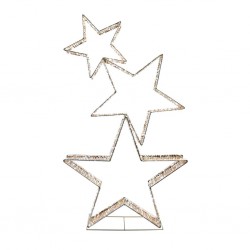 ---SET 3 STELLE METAL ORO...