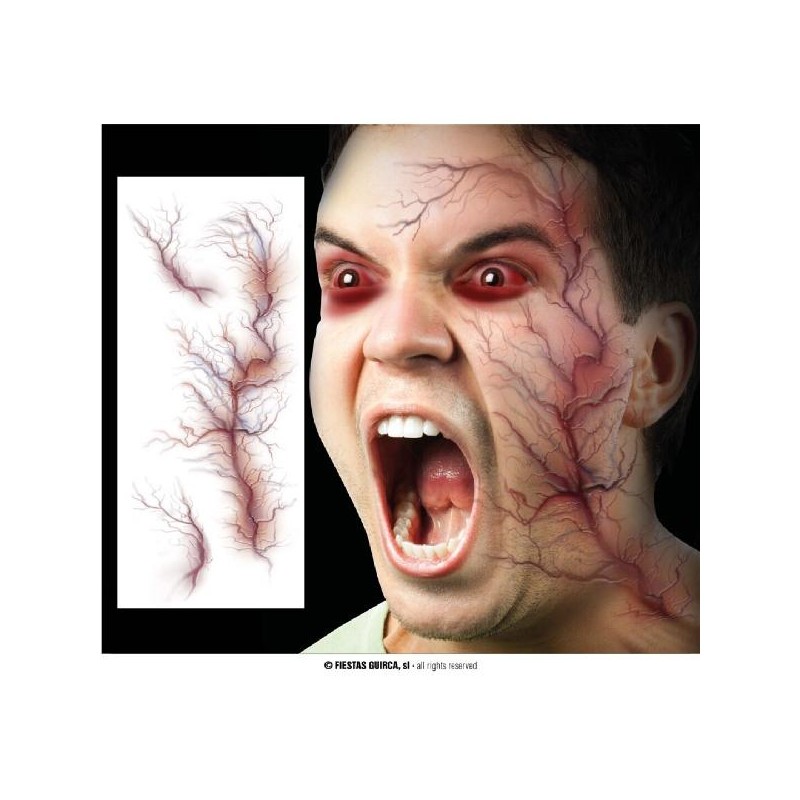 TATUAGGIO HALLOWEEN VENA CON SANGUE 30x13cm [9040109-00.jpg]