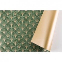 CARTA ROTONDA DIAMETRO 98cm PAVE' VERDE FANTASIA SU DUE LATI CONFEZIONE 10pz [2629512-00.jpg]