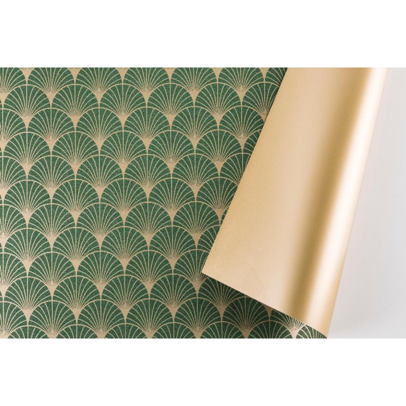 CARTA ROTONDA DIAMETRO 98cm PAVE' VERDE FANTASIA SU DUE LATI CONFEZIONE 10pz [2629512-00.jpg]