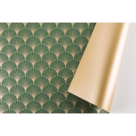 CARTA ROTONDA DIAMETRO 98cm PAVE' VERDE FANTASIA SU DUE LATI CONFEZIONE 10pz [2629512-00.jpg]