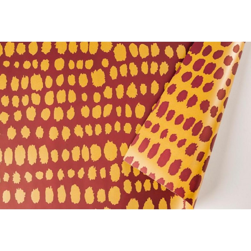 CARTA ROTONDA DIAMETRO 98cm PRUGNA CON CERCHI ORO BICOLOR CF. DA 10pz [2629510-00.jpg]