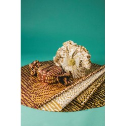 CARTA ROTONDA DIAMETRO 98cm PRUGNA CON CERCHI ORO BICOLOR CF. DA 10pz [2629510-10.jpg]