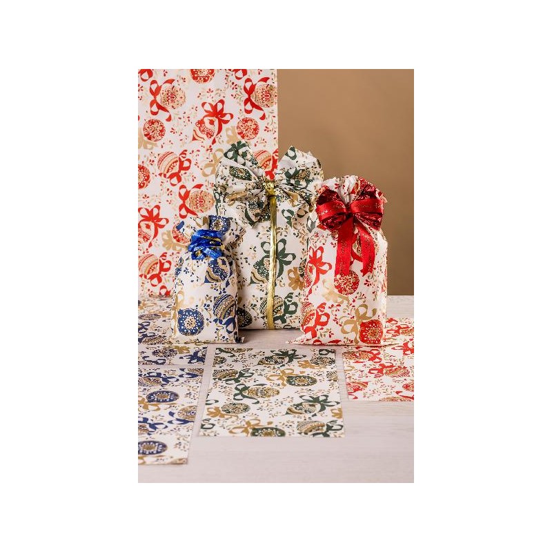 BUSTE PPL XMAS BALLS cm25x40 100pz ASSORTITE 4 COLORI [2660018-00.jpg]