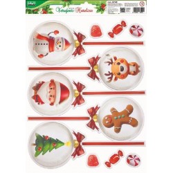 VETROFANIA NATALE COLORATA 30x37cm ASSORTITA IN 4 SOGGETTI BABBO NATALE [9012203-30.jpg]