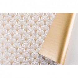 BOBINA IN PPL PAVE BIANCO cm100x25mt UN LATO FANTASIA E UN LATO ORO [2629112-00.jpg]