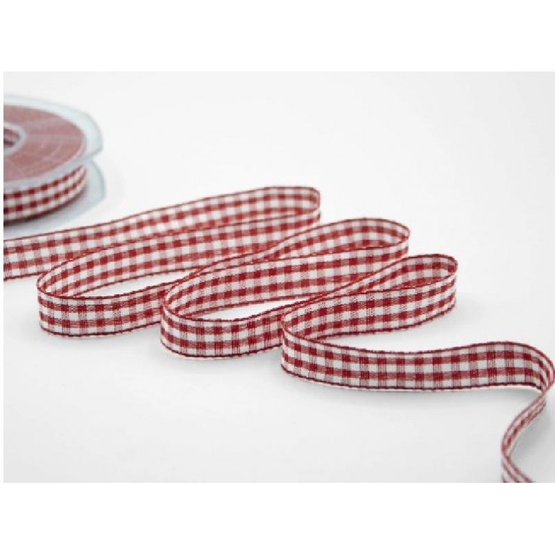 NASTRO IN COTONE mm15x20mt SCACCHI ROSSI [2710006-00.jpg]