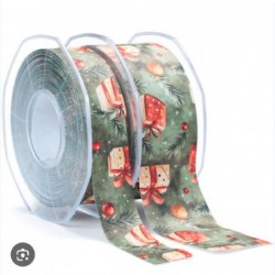 NASTRO RASO SETA mm40x15mt STAMPA VERDE [2710000-00.jpg]