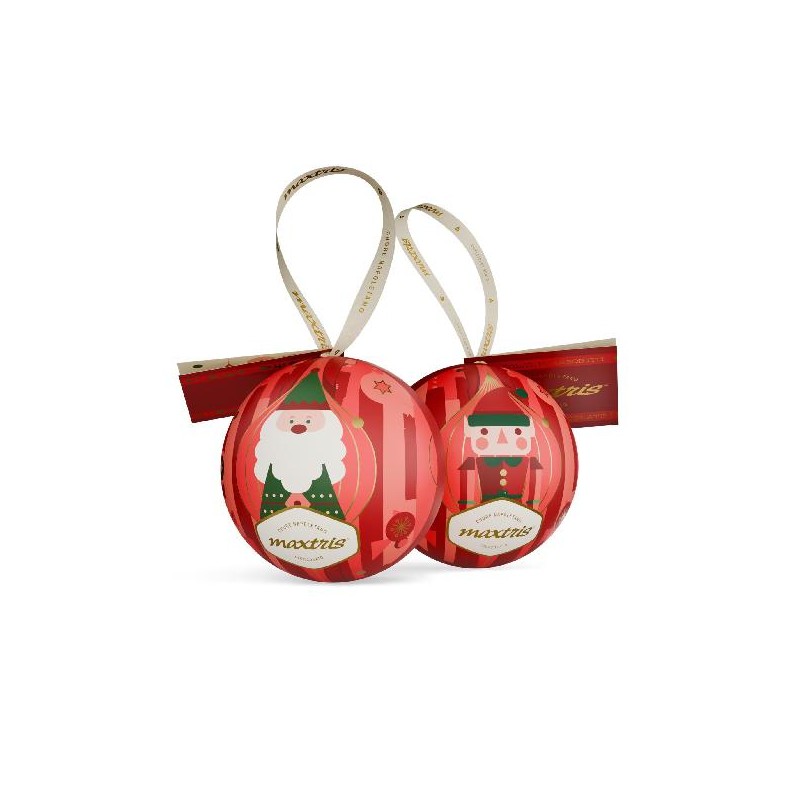 PALLINA DI NATALE d11cm CON CIOCCOLATINI GUSTI ASSORTITI 100g [0149195-00.jpg]