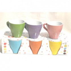 SET 6 TAZZINE DA CAFFE	 6 COLORI [9022141-00.jpg]