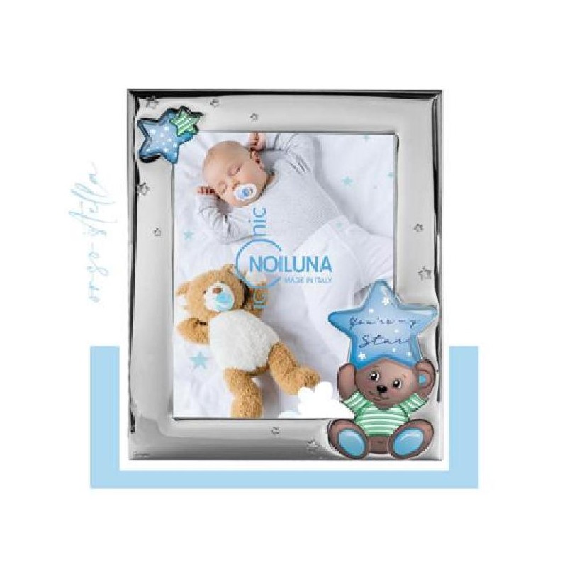 ---CORNICE ARGENTO 13x18 ORSETTO AZZURRO [0124903-00.jpg]