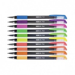 PENNE GEL FLUO Bl.10pz Ass. PUNTA 1mm [1101062-10.jpg]