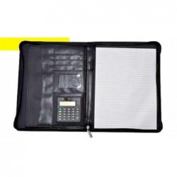 PORTABLOCCO A4 C/ZIP SIMILPELLE NERO [3071001-10.jpg]