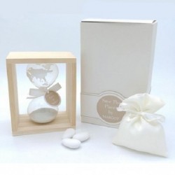 ---CLESSIDRA MAPPAMONDO CORNICE LEGNO 9c completo di scatola e sacchetto [0140272-00.jpg]