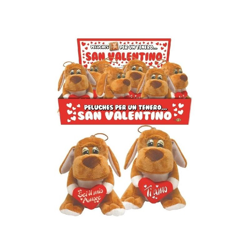 CAGNOLINO PELUCHE 20cm CON CUORE [9030011-00.jpg]