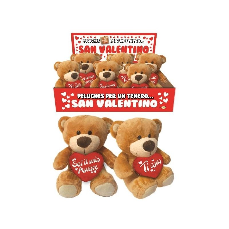 ORSACCHIOTTO PELUCHE 20cm CON CUORE [9030012-00.jpg]