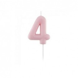 CANDELA ROSA LACCATO 10cm Nr.4 [8401084-00.jpg]