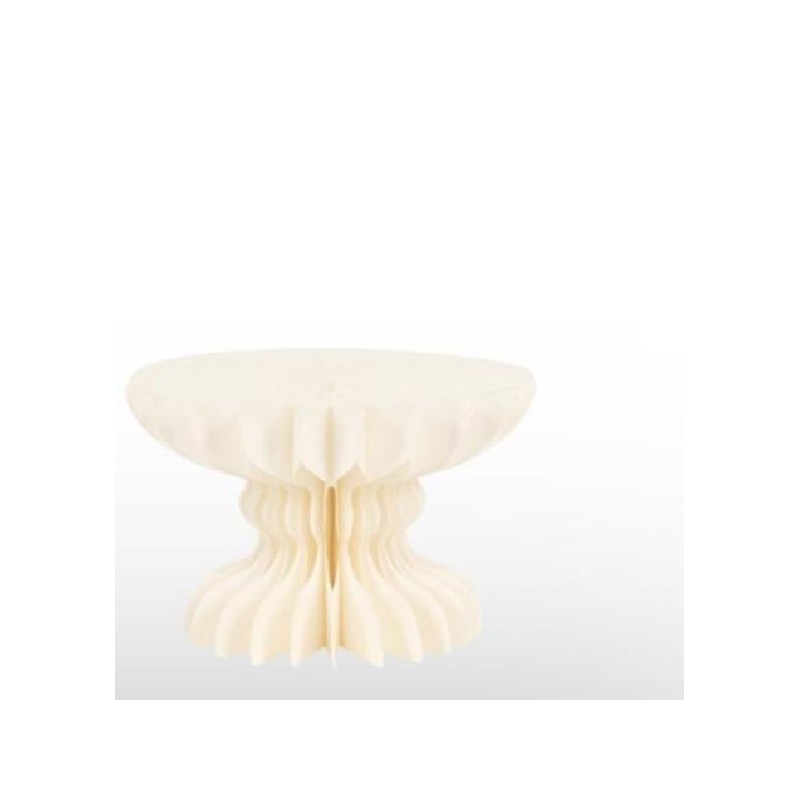 ALZATA IN CARTA AVORIO+TOP PLAST. h20cm Diam.30cm RICHIUDIBILE [0146039-00.jpg]