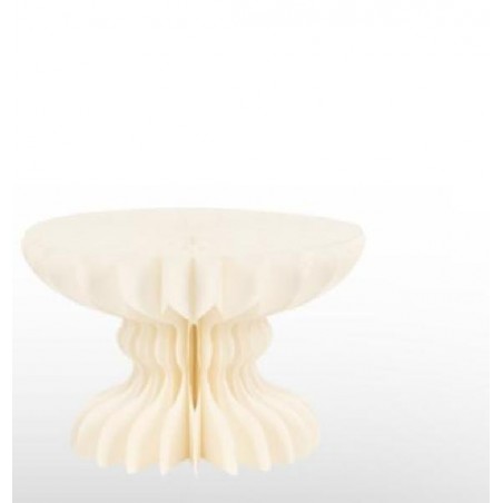 ALZATA IN CARTA AVORIO+TOP PLAST. h20cm Diam.30cm RICHIUDIBILE [0146039-00.jpg]
