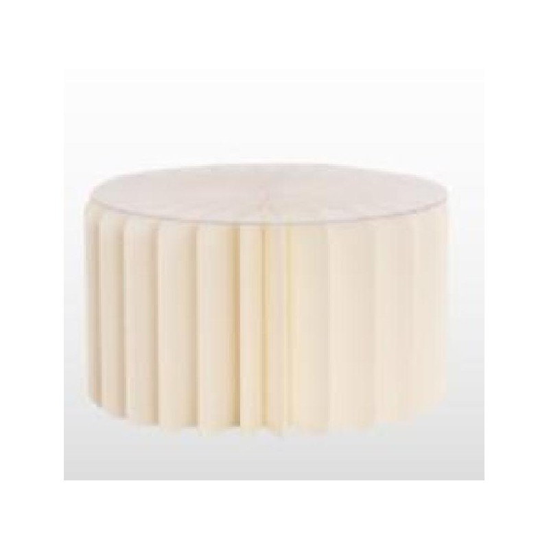 ALZATA IN CARTA AVORIO+TOP PLAST. h12cm Diam. 20cm RICHIUDIBILE [0146040-00.jpg]