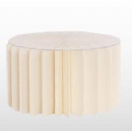 ALZATA IN CARTA AVORIO+TOP PLAST. h12cm Diam. 20cm RICHIUDIBILE [0146040-00.jpg]