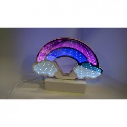 LAMPADA 3D TUNNEL ARCOBALENO cm18X14 ALIMENTAZIONE BATTERIA e USB [0011054-10.jpg]