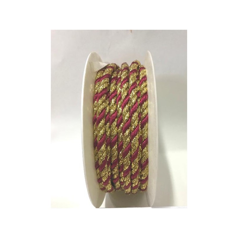 CORDONCINO twistDOUBLE 6mm10m ORO/ROS [2709680-00.jpg]