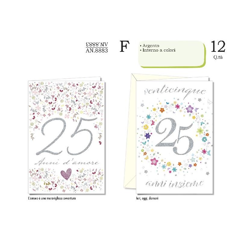 AUGURICARDS ANNIVERSARIO 25 ANNI [2230015-00.jpg]