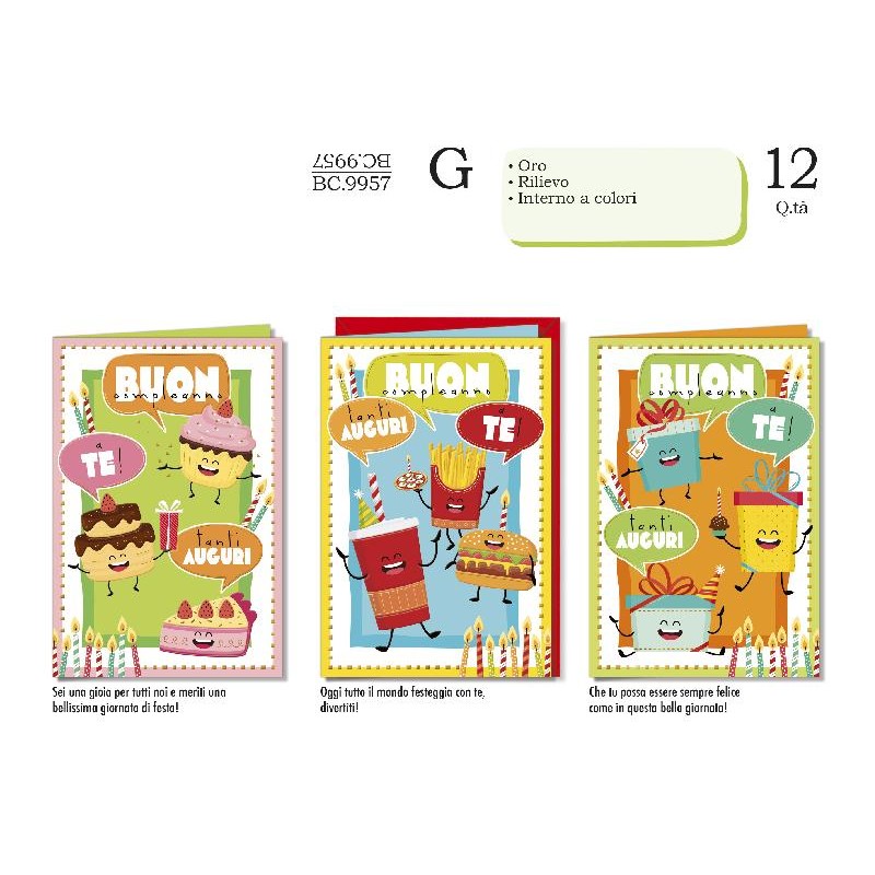 AUGURICARD COMPLEANNO BIMBI FOOD/PACCHI [BC9957-00.jpg]