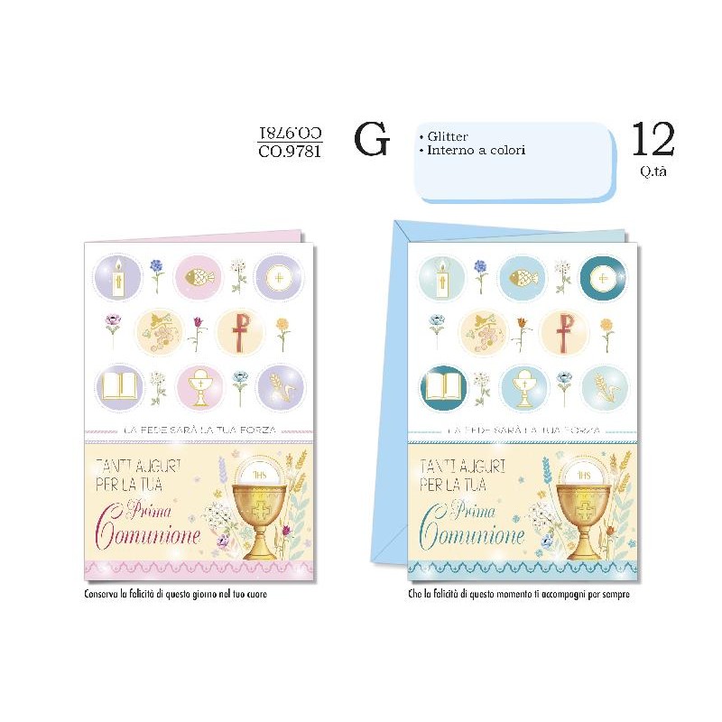 AUGURICARD COMUNIONE SIMBOLI M/F [CO9781-00.jpg]