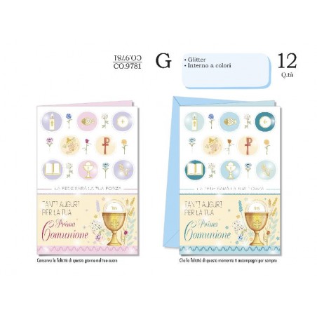 AUGURICARD COMUNIONE SIMBOLI M/F [CO9781-00.jpg]