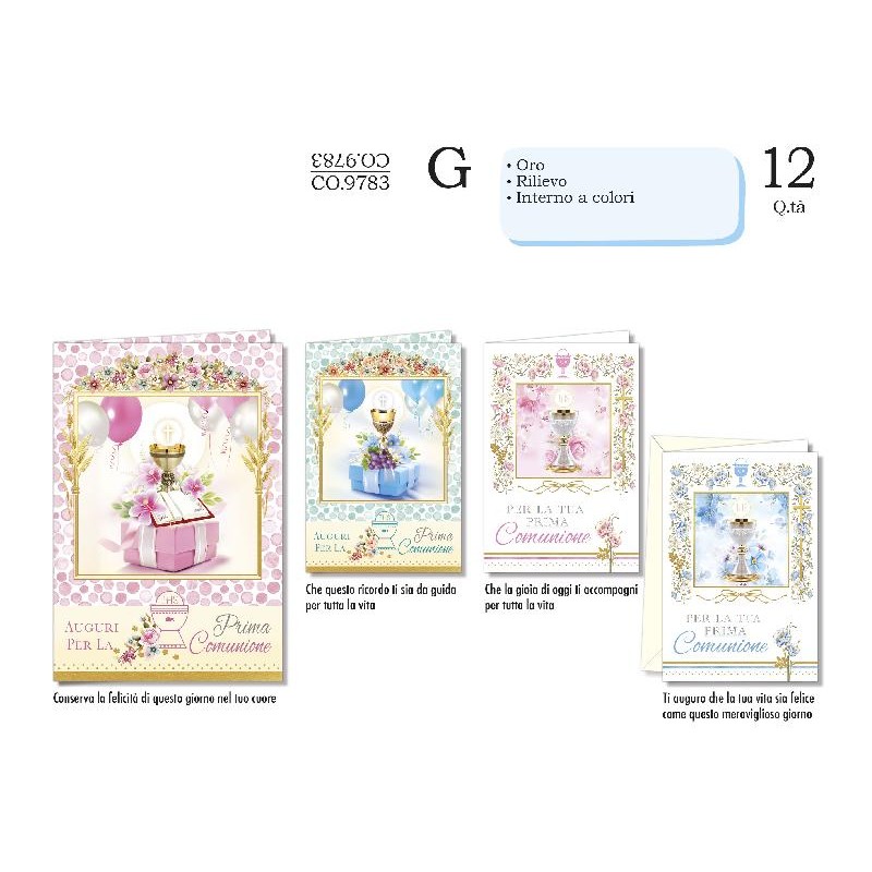 AUGURICARD COMUNIONE CALICE ROSA/CELESTE [CO9783-00.jpg]