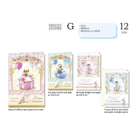 AUGURICARD COMUNIONE CALICE ROSA/CELESTE [CO9783-00.jpg]