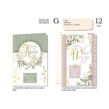 AUGURICARD NOZZE PASTEL SALVIA/ROSA [NO9909-00.jpg]